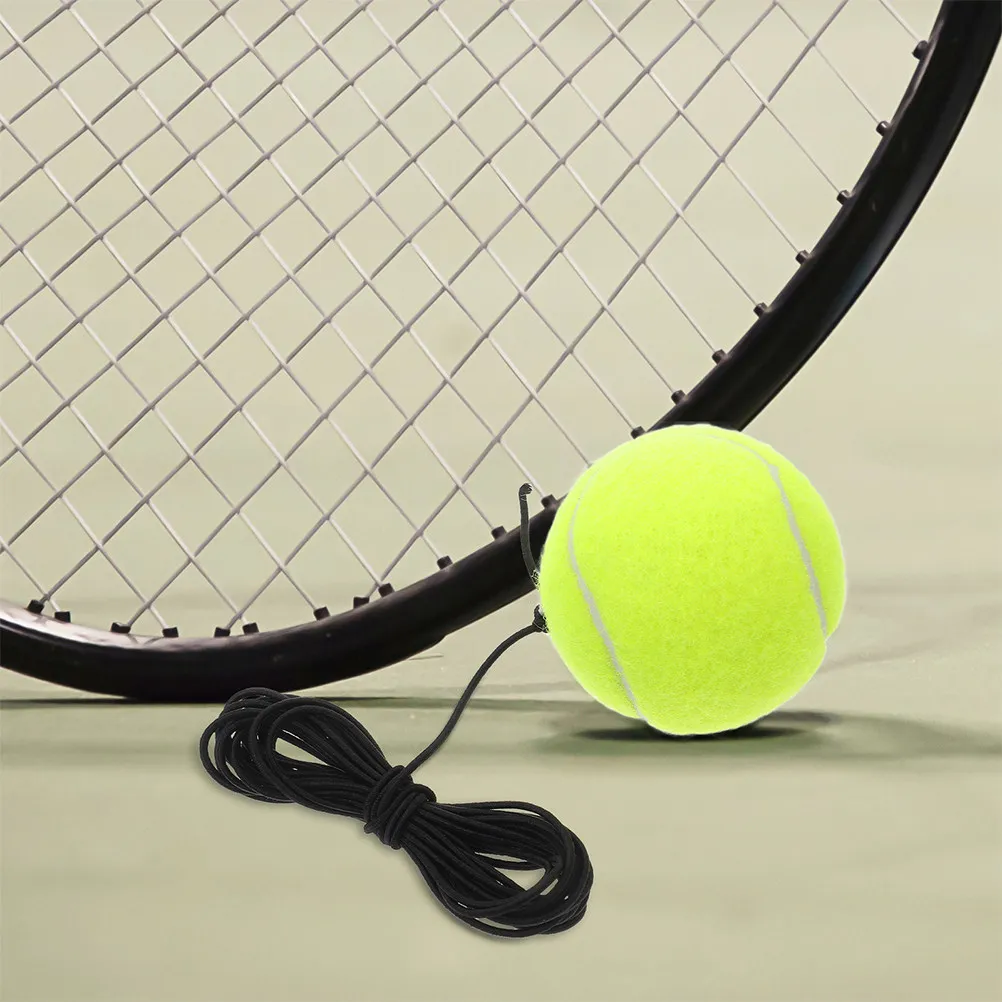 

Набор из 2 теннисных тренировочных мячей с эластичной веревкой: портативное приспособление для самостоятельных тренировок по теннису для начинающих