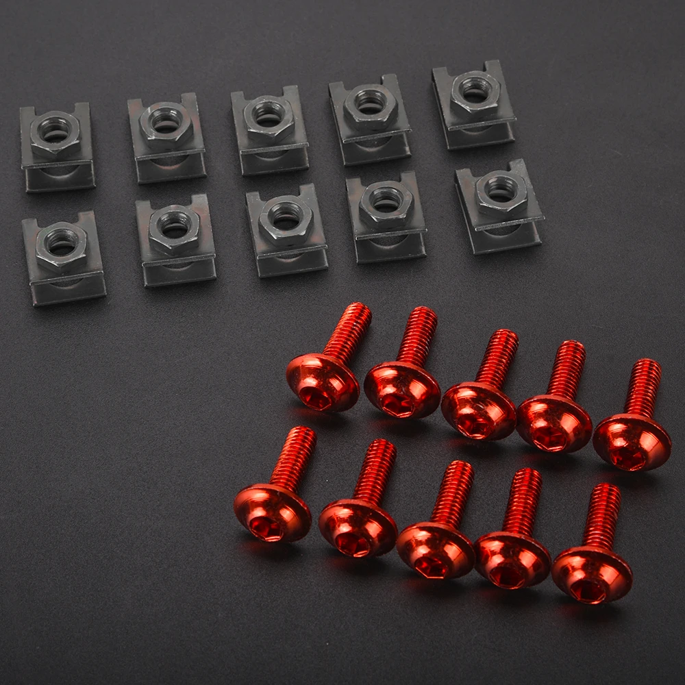 For Ducati V4 Panigale 1100 V4 R SP Speciale SP2 Fairing Body Work Bolt Kit Screw Spire Speed Fastener Clip Nut 6mm Panigale1100