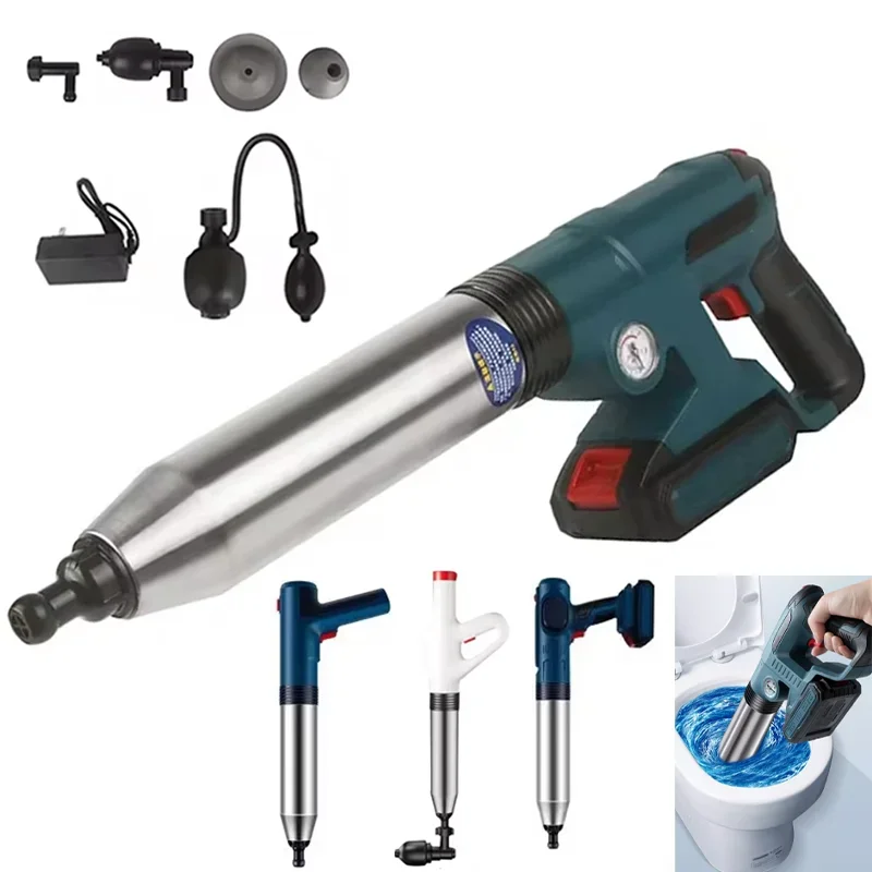 

Electric Toilet Dredger High Pressure Pipe Cleaning Machine Rechargeable Lithium Battery Drain Cleaner for Bathroom Sewage Clear