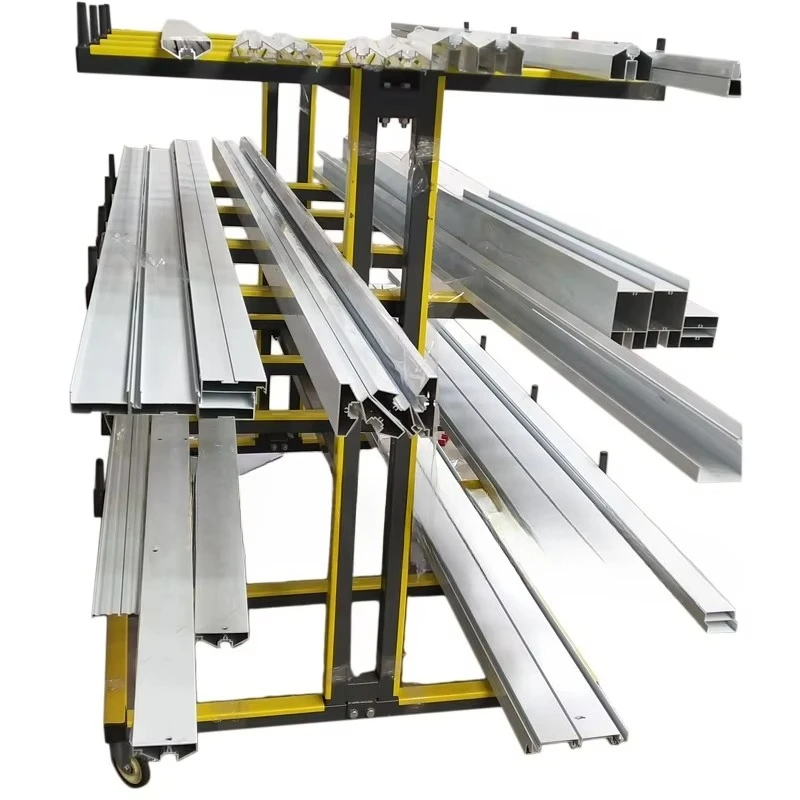 

4 layer loading 500kg material aluminum transport trolley portable metal storage trolley steel carry shopping cart factory
