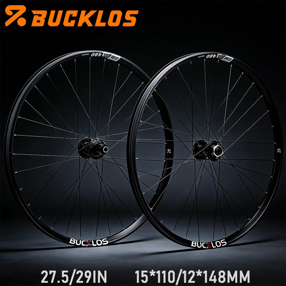 

BUCKLOS 27.5 29 XC Bicycle Wheelset 110*15mm 148*12mm Mountain Bike Wheels Thru Axle Bike Wheel Rim for ENDURO E-Bike