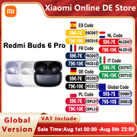 Xiaomi Redmi Buds 6 Pro Global Version Built-in dimensional audio Hi-Res Audio with LDAC Up to 55 dB active noise cancellation
