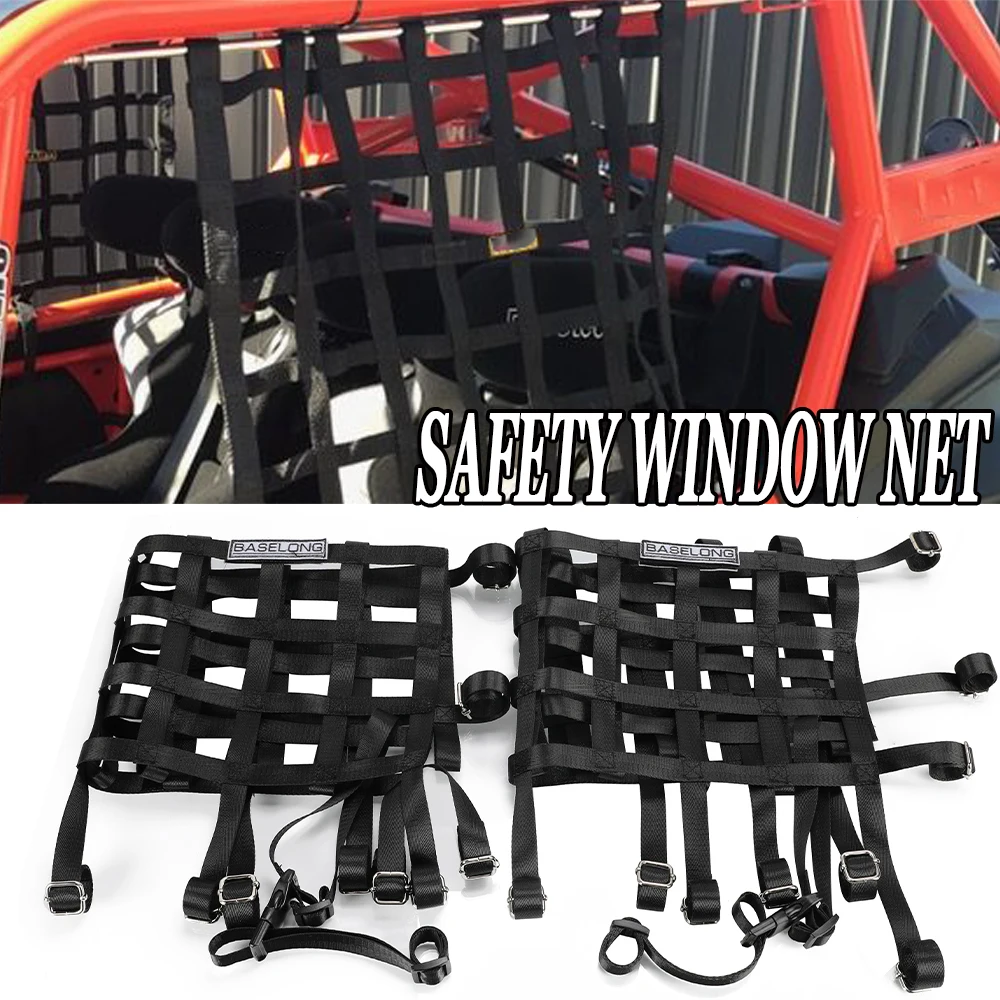 Left & Right Side Mesh Window Nets Window Shade Shield Net Cover Door Scratch Prevention Protection For Can-Am Maverick X3