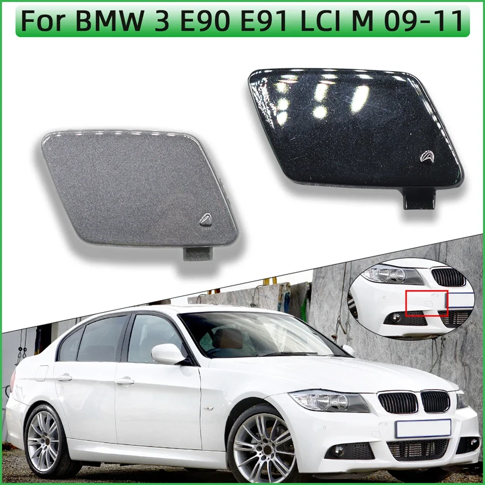 

Car Front Bumper Tow Hook Eye Cover For BMW 3 LCI E90 E91 M SPORT 2009 2010 2011 2012 51117891391 Towing Hauling Trailer Lid