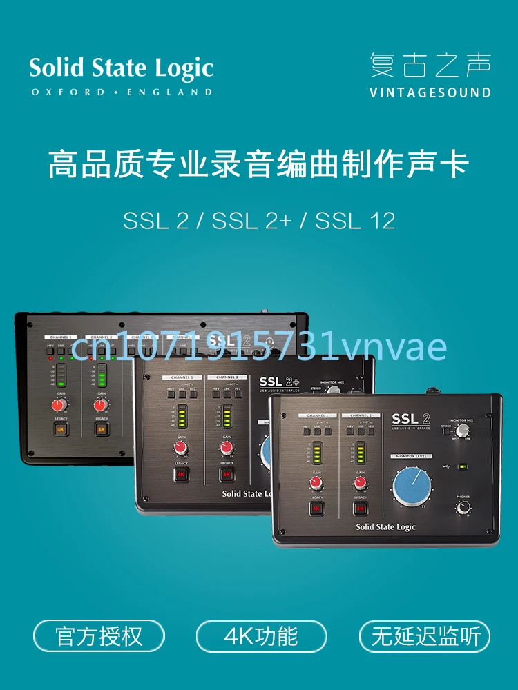 

Solid State Logic Ssl2/Ssl2/Ssl12 Professional Sound Card with Recording and Editing Live Karaoke