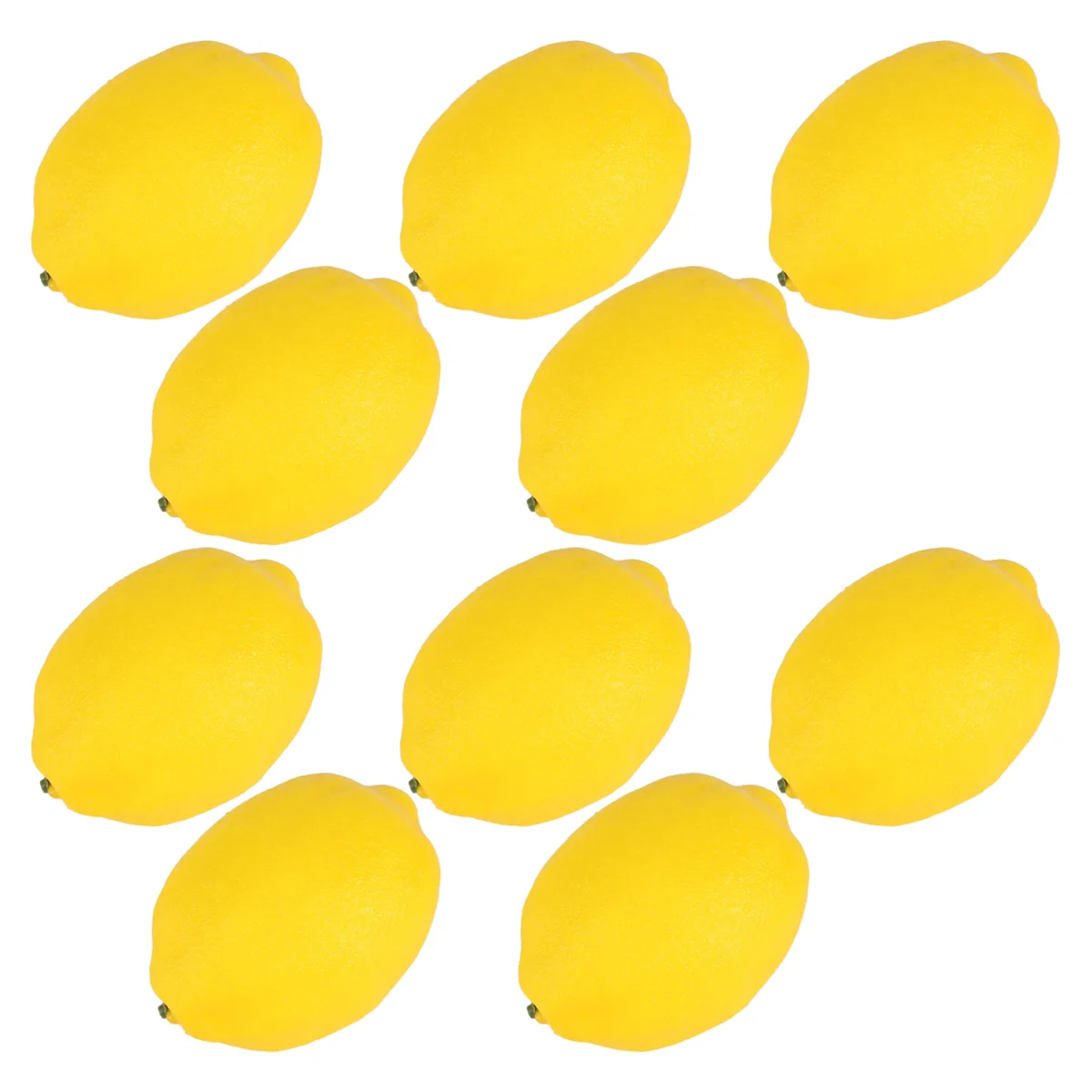 Fake Fruit Home House Kitchen Decoration Artificial Lifelike Simulation Yellow Lemon 10pcs Set