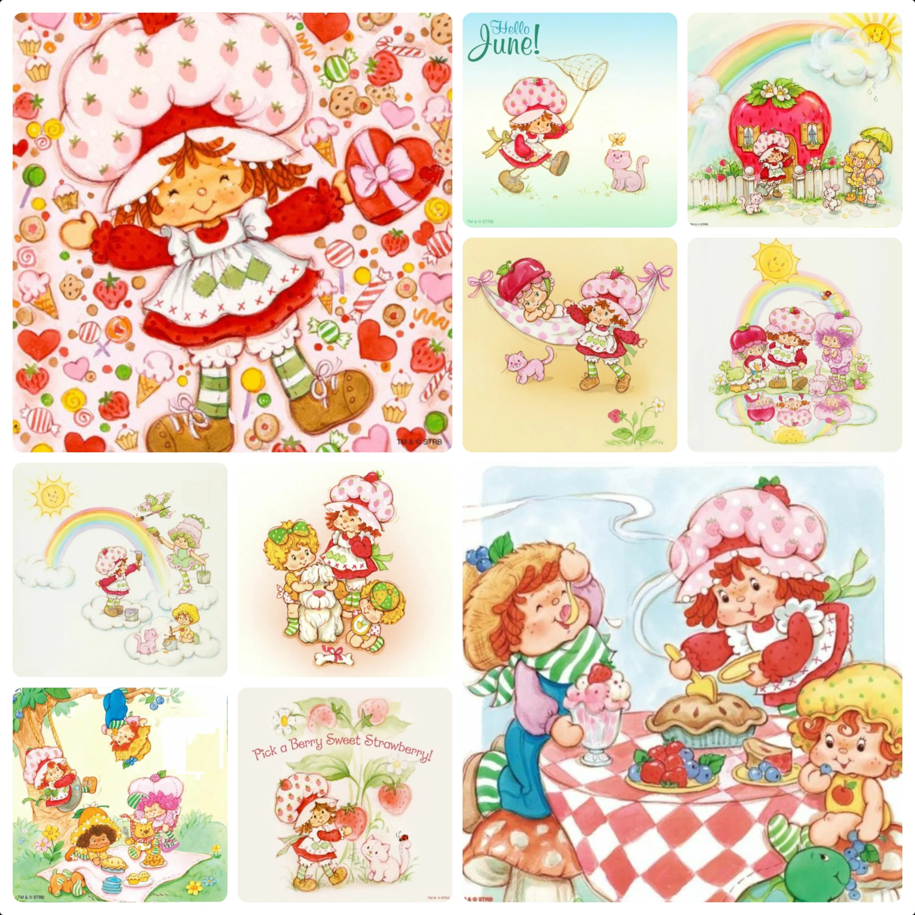 Pintura de Diamantes de Fresa y Pastelitos para Niñas, Rompecabezas de Bordado Impreso, Mosaico de Elementos Cruzados 5D, Kit de Arte DIY, Novedades para el Hogar