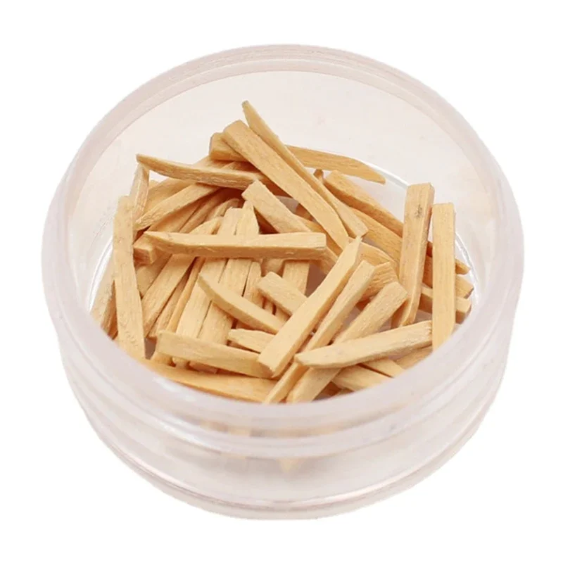 

50Pcs Wooden Dental Interdental Wedge Disposable Tooth Gap Wedge with Specially Treated Tips for Gum Protection Dentist Supplies