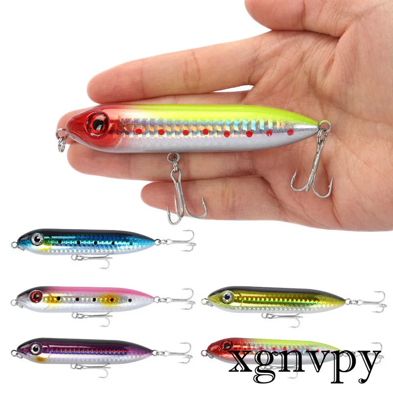 Xgnvpy Floating Pencil 9.6cm12.2g Long Throw Path Subbait Bionic Hard Bait Surface Bait Warping Mouth Bass Bait