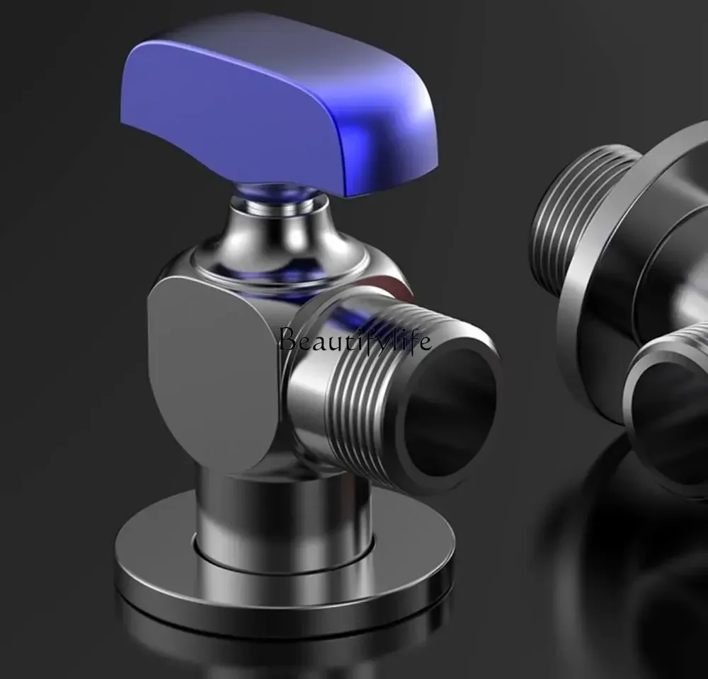 

ls 48Water Heater Ball Core Ball Valve Angle Valve Copper Large Flow New Gas Hot and Cold Water 4 Points Universal