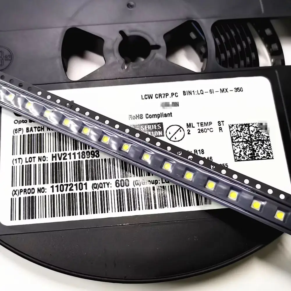 20 piezas LCW CR7P.PC 3030 LED SMD blanco neutro con bola 4500-5000K 350mA 3V 112-164lm CRI:70 ángulo: 80 LCWCR7P.PC