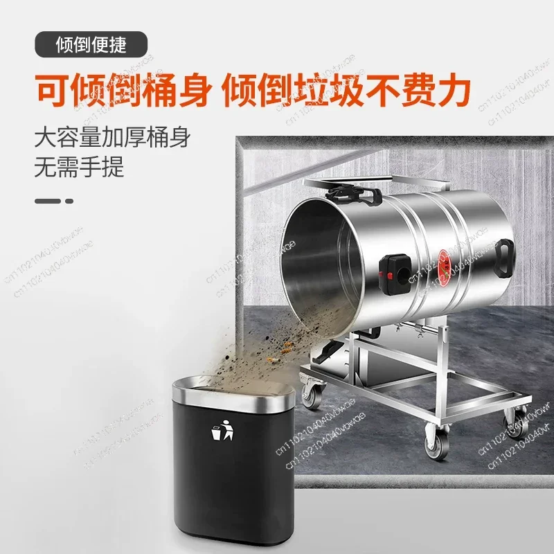 4800W industrial high-power vacuum cleaner powerful commercial large factory workshop dust bucket vacuum cleaner
