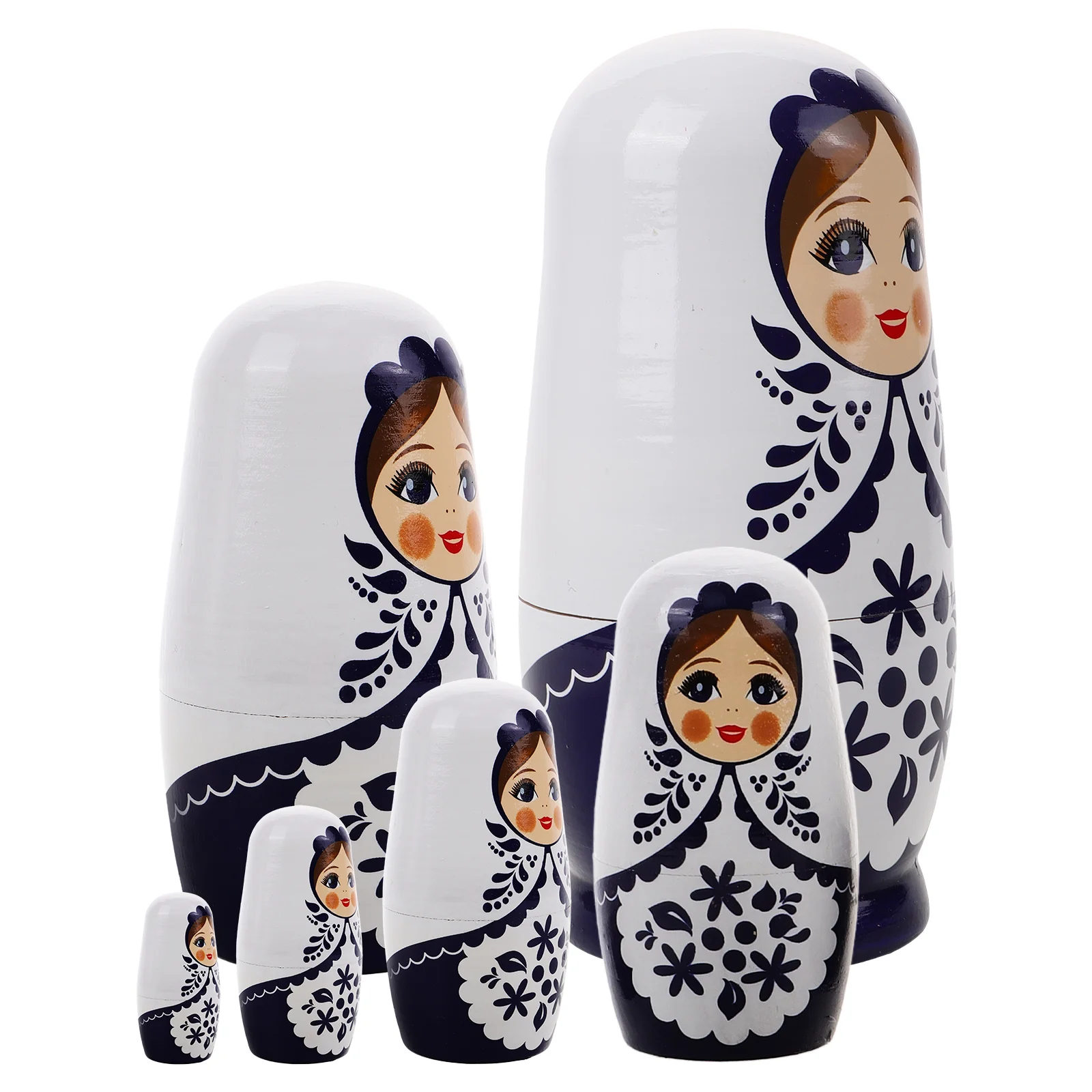 

Matryoshka Holiday Nesting Russian Stacking Dolls Gift Toys and Crafts Table for Kids Kit Manual Child