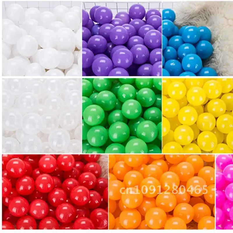 50/100 Pcs Eco-Friendly Colorful Ball Pit Soft Plastic Ocean Ball Water Pool Ocean Wave Ball Outdoor Toys For Children Kids Baby