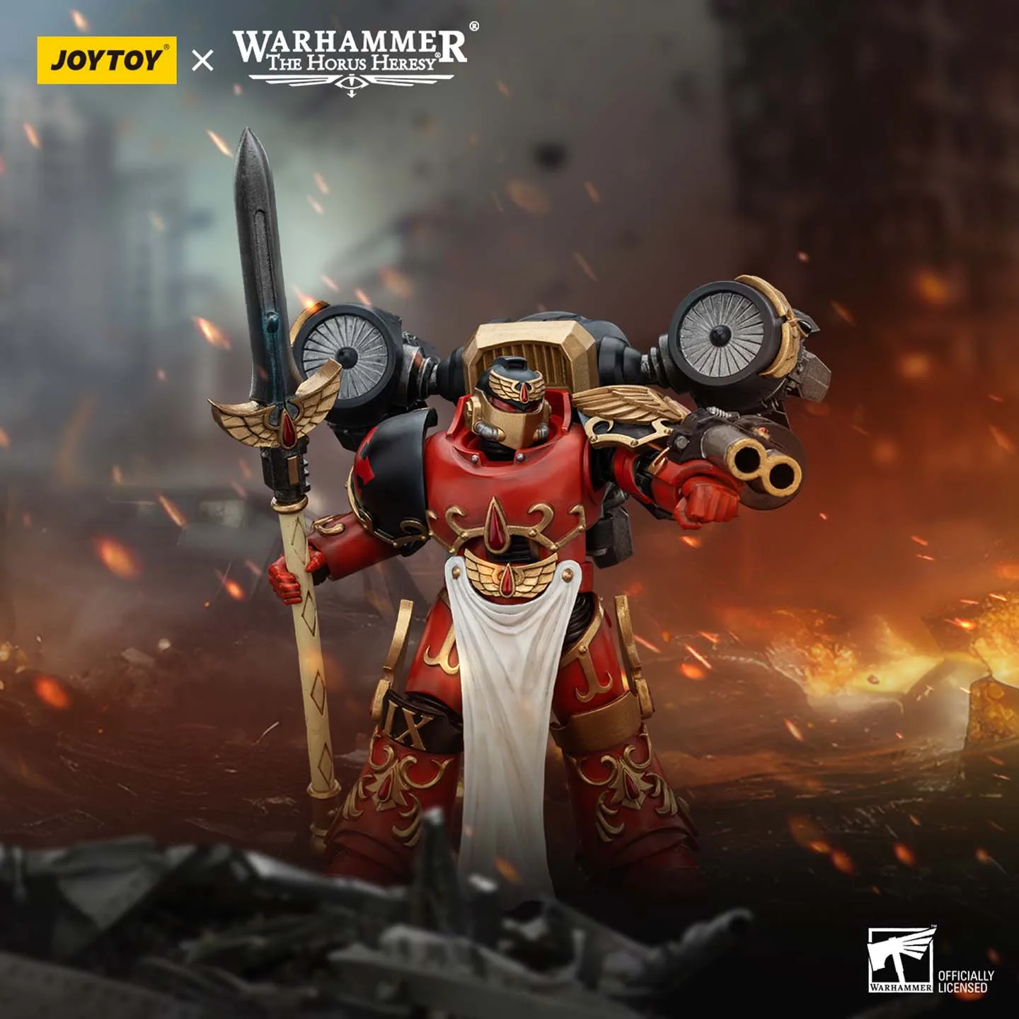 

JOYTOY Dark Source Warhammer Horus Chaos Holy Blood Angel JT00461 Разрыв Dawn Squad Воины Солдат 1:18 Модель игрушки ручной работы