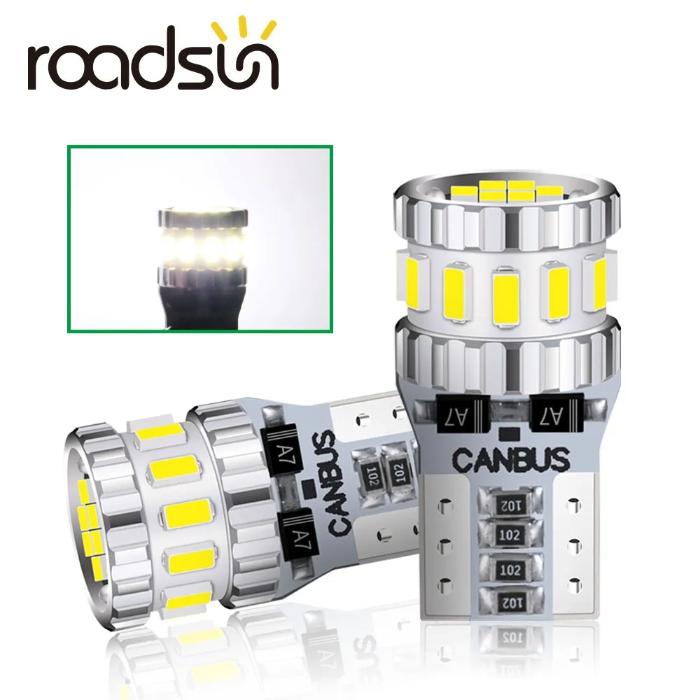 2 stücke t10 führte super helle 6000k w5w led birne canbus csp 12v auto innen beleuchtung für park lampen kennzeichen leuchten