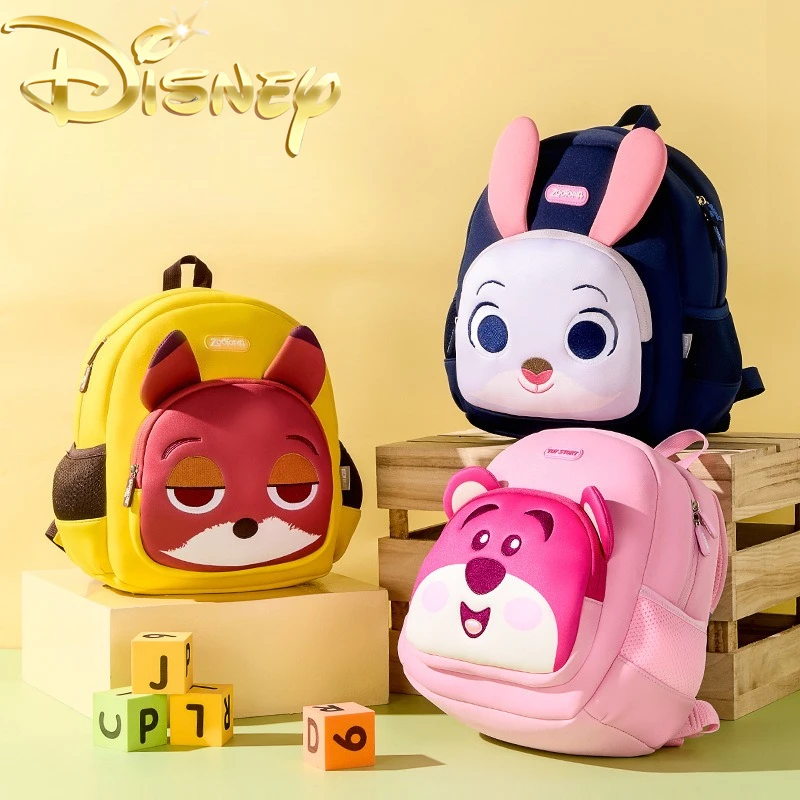 

Новая школьная сумка Disney Judy Nick для детского сада 3-6 лет, детская школьная сумка с героями мультфильмов, модный мини-рюкзак для мальчиков и девочек