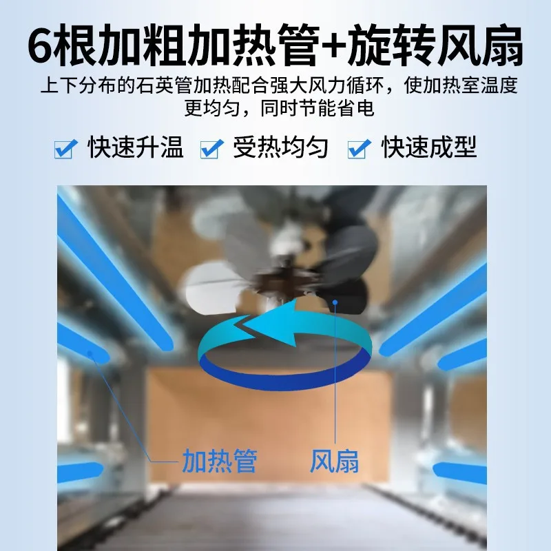 ماكينة تغليف الأغشية القابلة للتقلص بالحرارة الأوتوماتيكية ماكينة تقليص الشاي والخضروات التجارية الصغيرة ماكينة ختم الحرارة