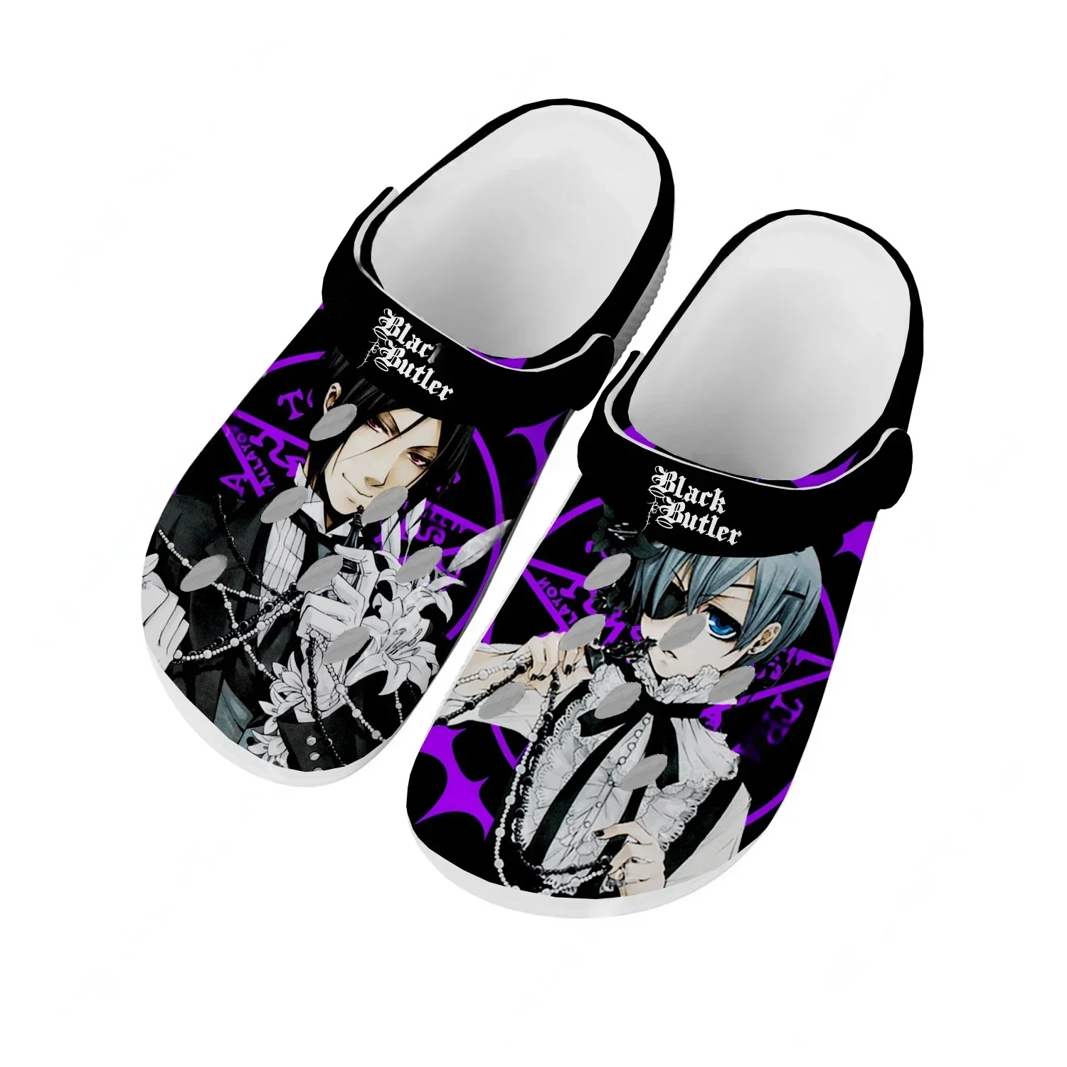 

Black Butler Water Shoes Mens Womens Comfortable Fashion Home Garden Clogs Customizd Sandals Beach Breathable Hole Slippers