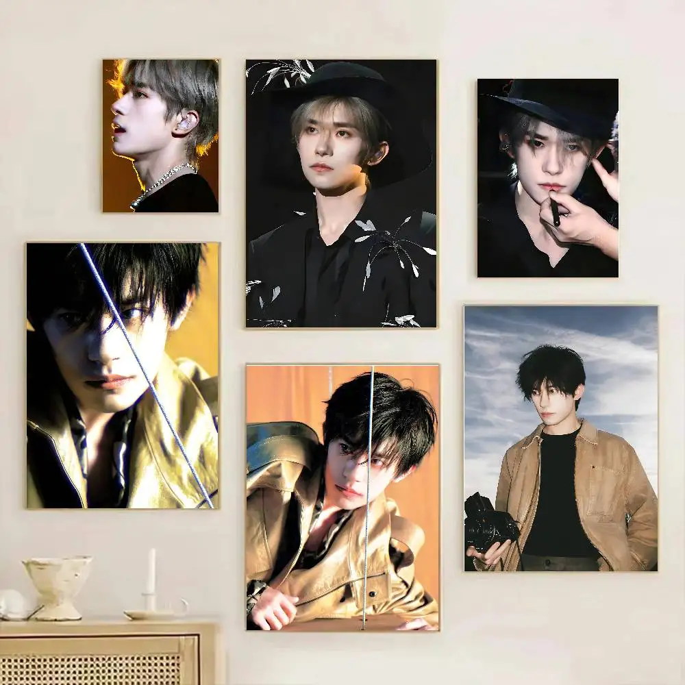 المغني الممثل جاكسون يي المشارك ورقة طباعة غرفة المعيشة المنزلي غرفة نوم مدخل بار مطعم مقهى الفن اللوحة الديكور