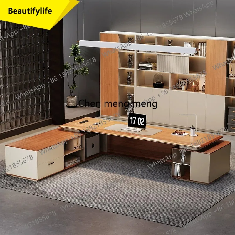 

X188 Boss office desk and chair combination simple modern president desk leadership office manager desk
