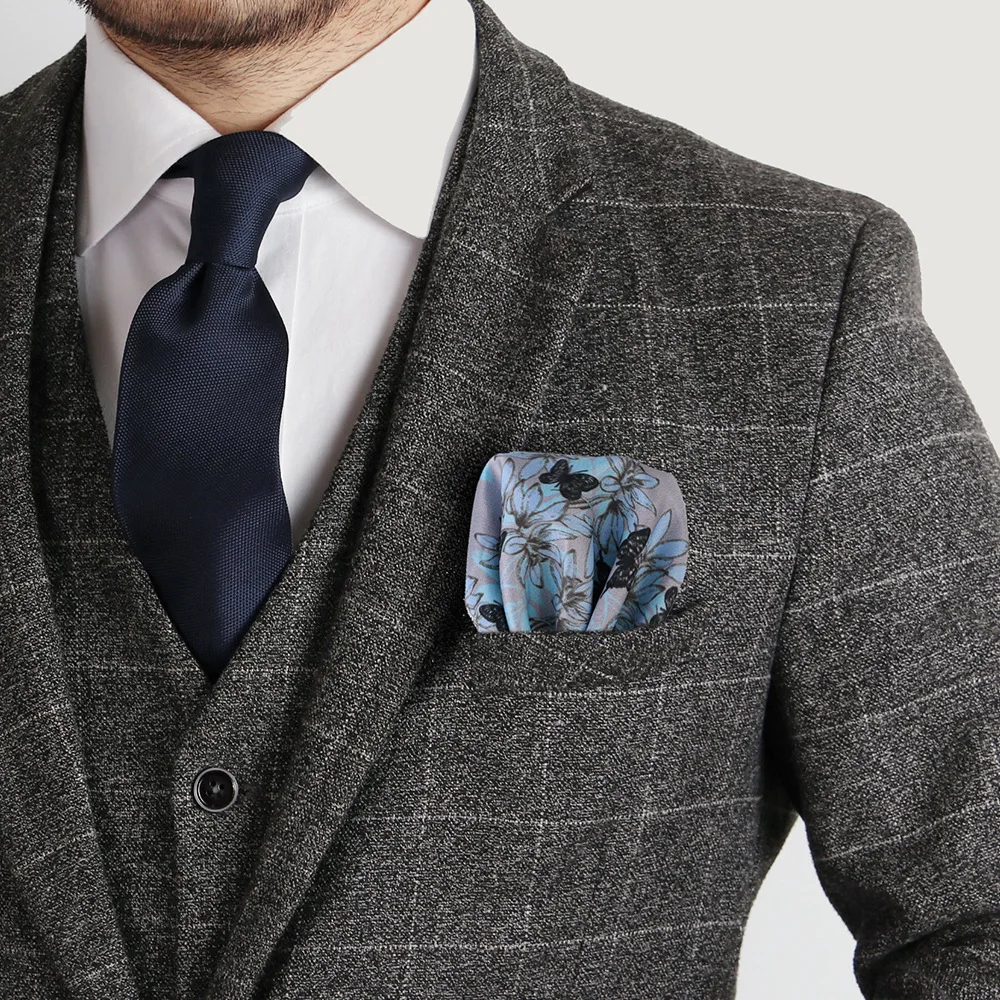 30 * 30 cm Fazzoletti da uomo e asciugamani quadrati Hanky Abito fantasia alla moda Asciugamano quadrato Fazzoletto Sciarpe Accessorio