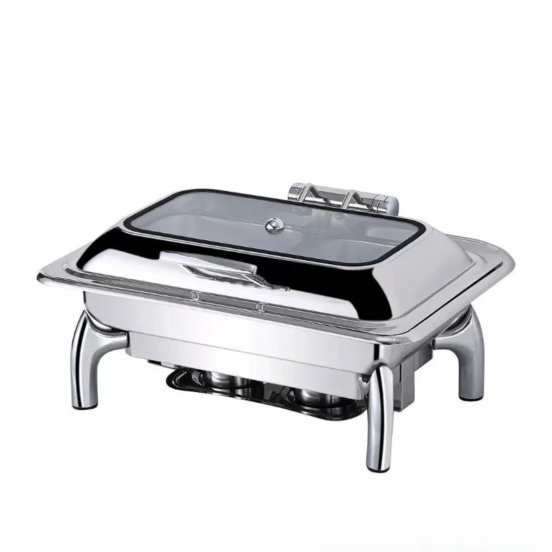 Stainless Steel Electric Countertop Buffet Food Warmer Commercial Heating Insulation Station For Hotel Restaurant