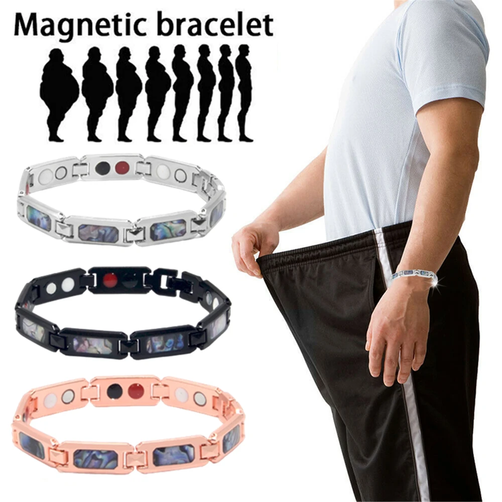 Weight Loss Magnetic Therapy Women\'s Jewelry Healthy Elements Shell Bracelet Arthritis Pain Relief Biomagnetic Love Gift for Men