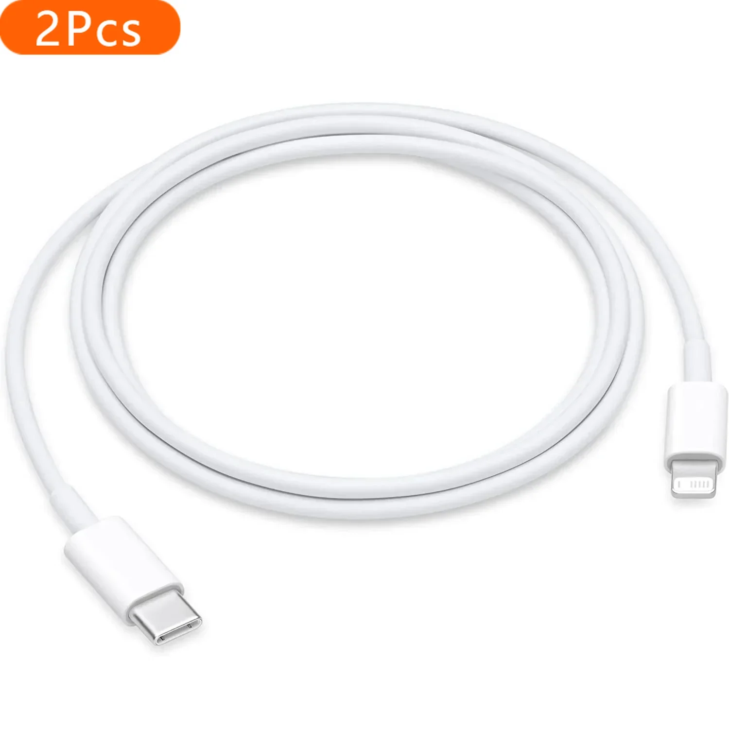 2Pcs 1M/2M/3M Fast Charging C to L Cable Cord for iPhone iPad 3FT/6FT/10FT