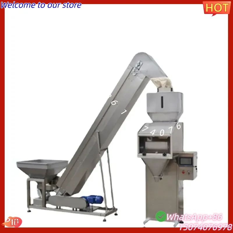 2026 Semi-automatic weighing granule packaging machine/filling machine touch screen control, grain seed packaging scale