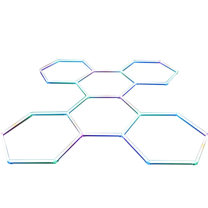 

Car beauty wash station light Car wash shop hexagonal LED highlight aluminum