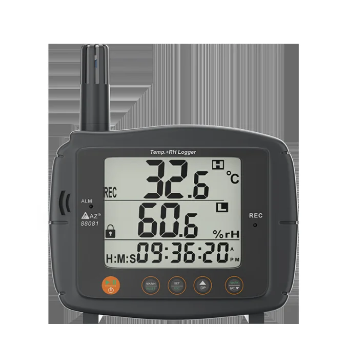 AZ88081 Large Display Temp. RH Data Logger