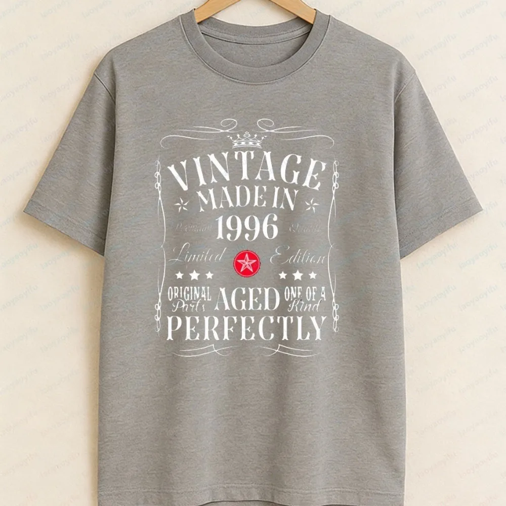 30th Birthday Shirt for Women Men Vintage 1996 Shirt 30th Birthday Gift for Men Turning 30 Gift Retro Classic T-Shirt for Him
