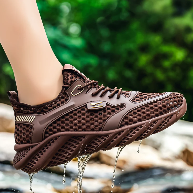 Vintage Classic Forrest Gump Walking Shoes For Men Summer Highly Breathable Light Fabric Wear Resistant Durable Outsole Lace