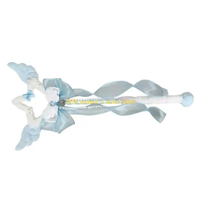 Q39C Sternprinzessin Zauberstäbe für Kinder Sternfeen Zauberstäbe, Sternstäbe, Engel Zauberstäbe Mädchen Halloween Cosplay