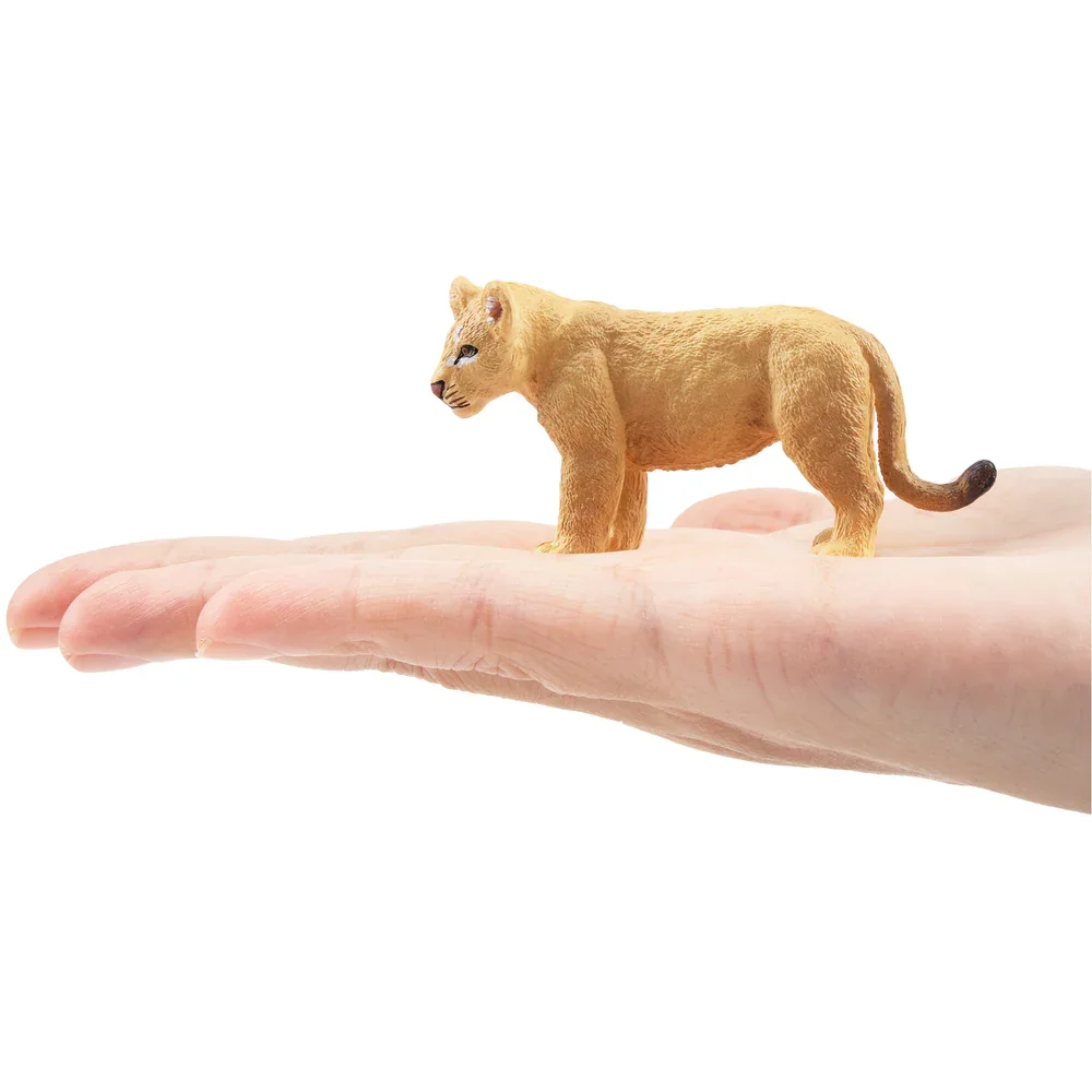 Simulation Standing Lion Cub Wildlife Animal Model Toy Mini Figures Dolls Action Figurines Toys Children Gift Cake Decoration