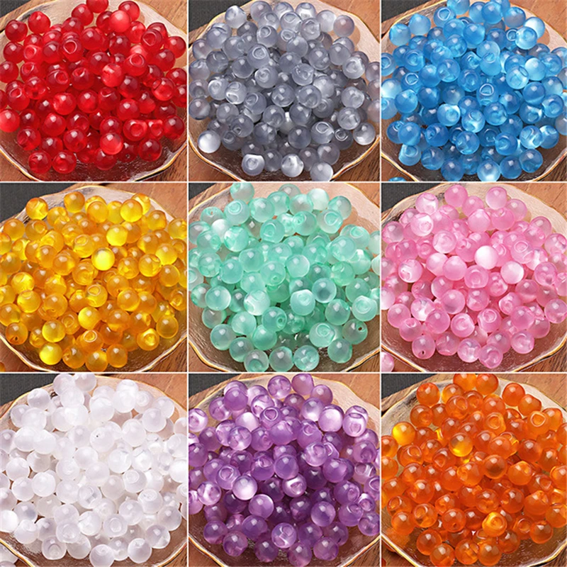 Imitation Jade Pearl Buttons 10/11.5mm Round Resin Cheongsam Buttons Sewing Scrapbooking Garment DIY Shirt Clothing Decoration