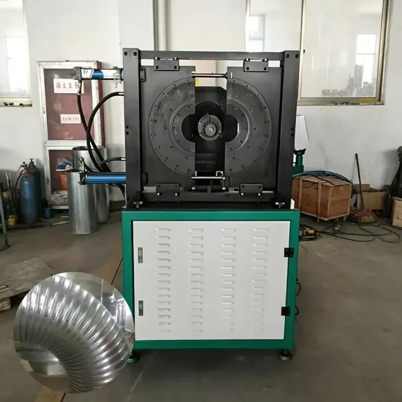 CE Certification High Efficiency 15m/min Metal Corrugated Pipe Forming Machine Ventilation Duct Bending Machine for