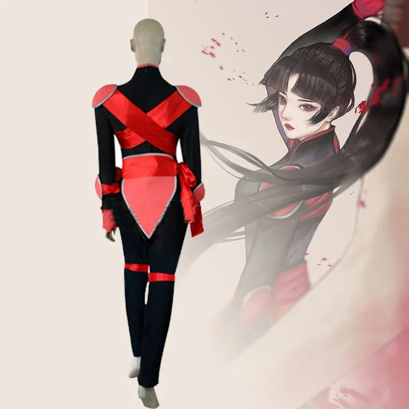 

Anime Inuyasha Sango Cosplay Costume Women Black Red Jumpsuit Outfit Halloween Uniform Suit 2025