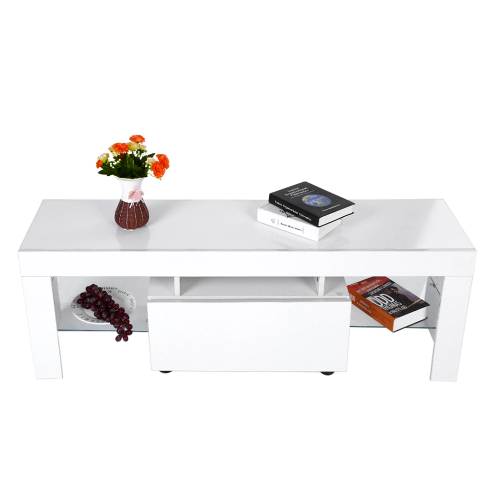 

Modern TV Cabinet TV Cabinet Modern TV Unit Modern TV Cabinet Unit Entertainment Stand with LED Strip Remote Control Home Decor
