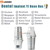 Base Dental Ti Hex Osstem/Dentium/DIO/Megagen/NeoBiotech/Straumann/Nobel Biocar/Zimmer/Implante Biomet3i aleación de titanio