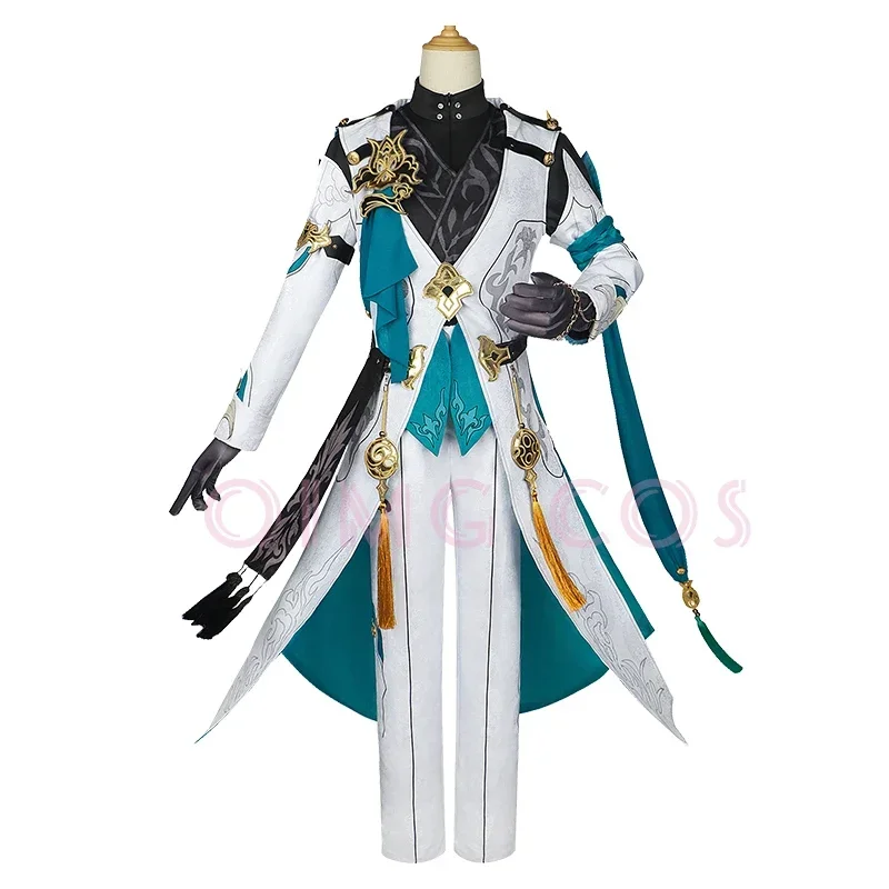 Luocha Cosplay Costume Honkai Star Rail Carnival Uniform Wig Anime Halloween Costumes Men Game