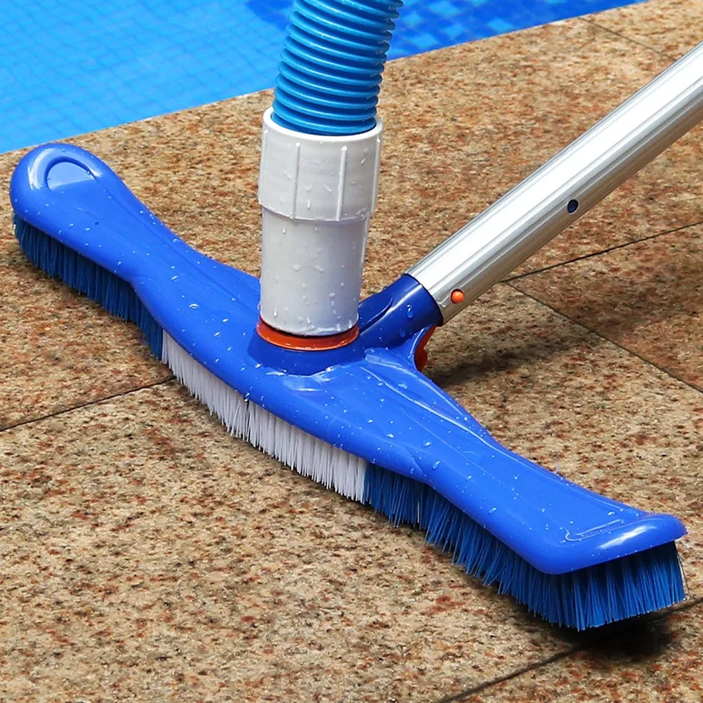 Swimming Pool Cleaner Tool with Swirl Adapter Pool Suction Cleaner 20 Inch Pool Vacuum Head Brush for Home School Pool