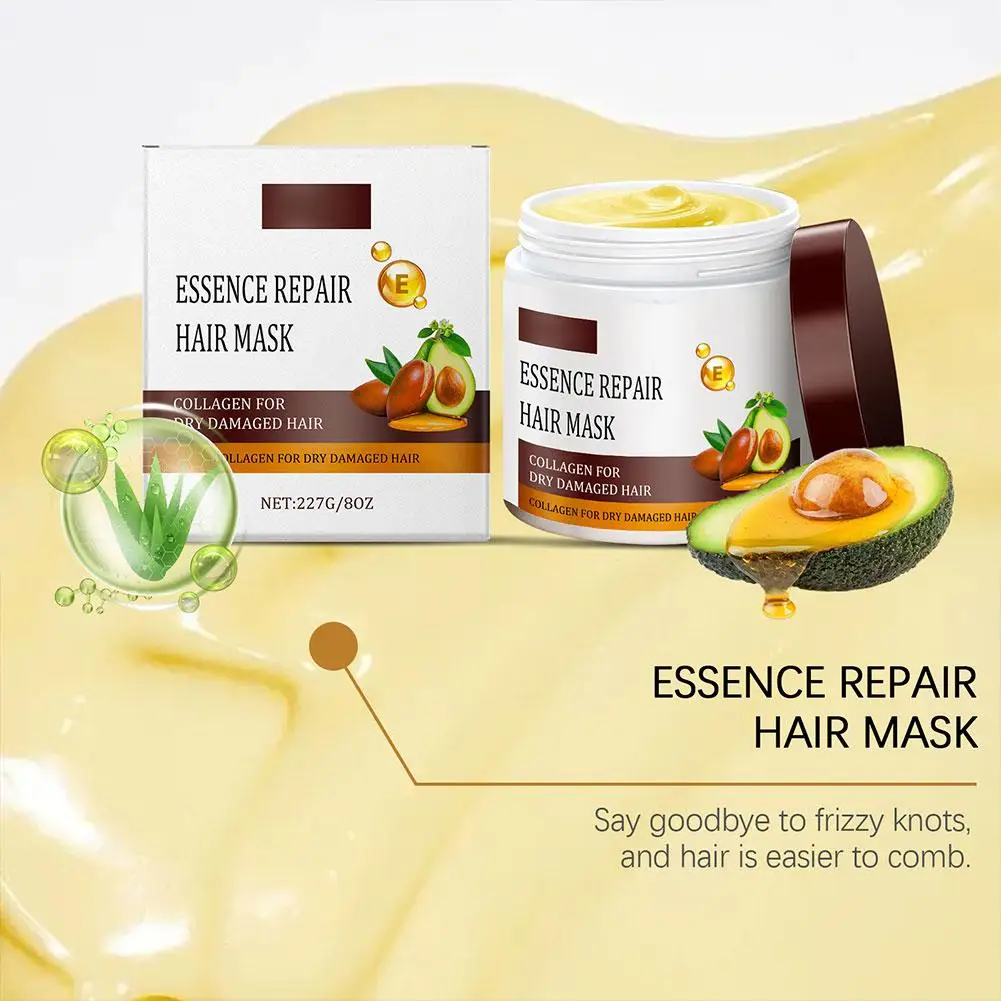 

Collagen Hair Mask Deep Repair Conditioning Improve Dry Frizzy Hair Prevent Split Ends Nourish Smooth Strengthen Hair Care Mask