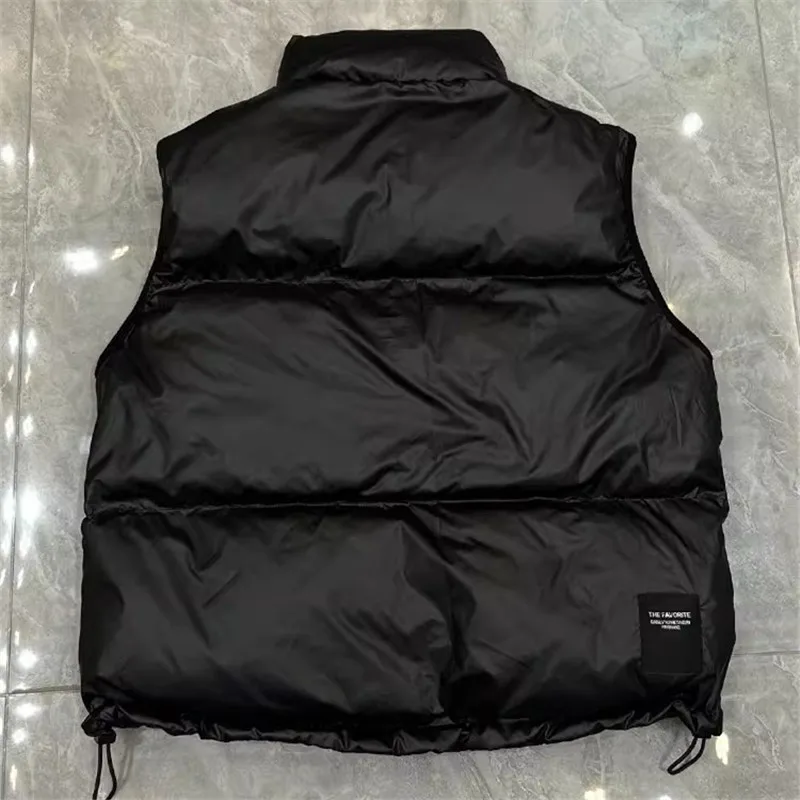 2023 Winter Vest Women Black Down Jacket Thick Warm Fashion Sleeveless Down Vest Coat Female Stand Collar Casual Loose Waistcoat