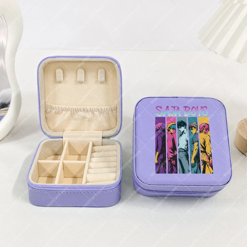 KPop شيطان الصيادين النساء صندوق تخزين المجوهرات أنيمي قلادة حلقة دبابيس سوار أقراط المنظم الحاويات هدايا عيد الميلاد 2026