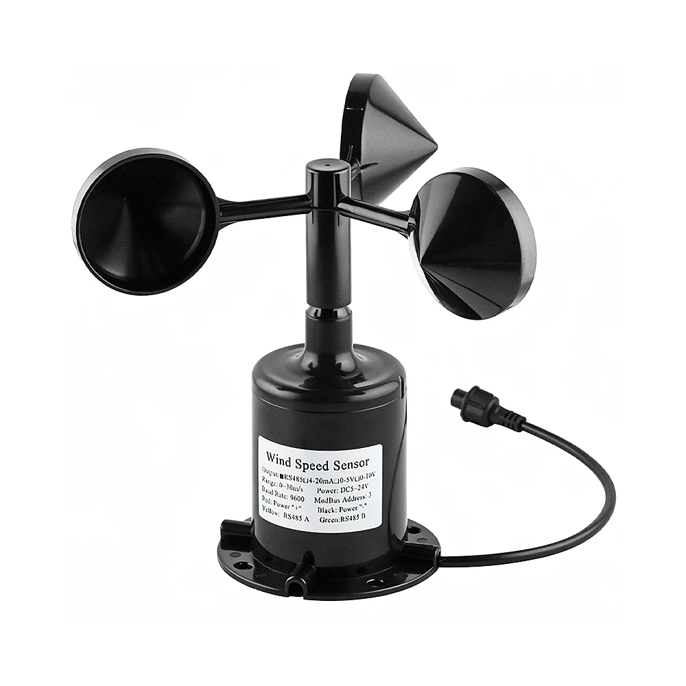 30 mt/s polycarbon wind geschwindigkeit richtung sensor wetters tation im freien 3 tasse anemometer sensor ausgang rs485 4-20ma 0-5v 0-10v – Detail 8