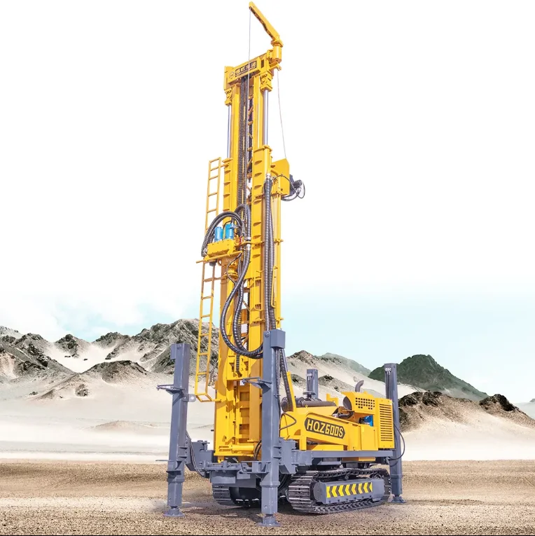 Hydraulic Drilling Rig 100-400m Water And Air Dual Purpose Borewell Drilling Machine Down The Hole DTH