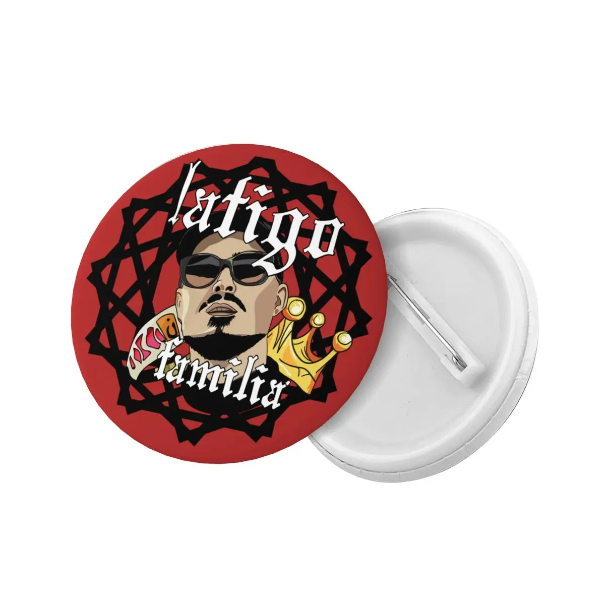 Personalize Dellafuente Button Pin for Backpack Spanish Rapper Badges Brooches Pinback Gift