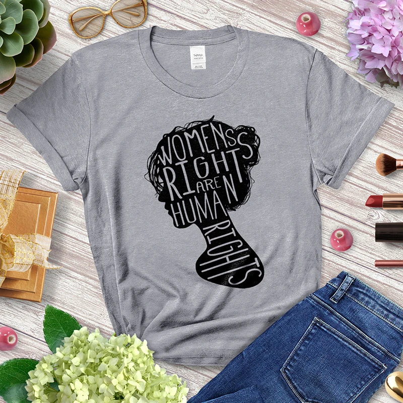 

Womens Rights Are Human Rights Women T Shirt RBG Quotes Women Rights Freedom Tshirt Empowerment Inspired Tops Dropshipping